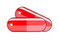 Red pill capsule