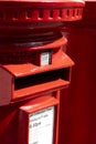 Red pillar boxes