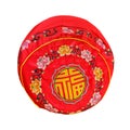 Red Pillow for pay obeisance to Buddha