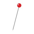 Red pin icon. Map pointer symbol. Sign drawing fixation vector Royalty Free Stock Photo