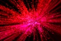 Red and Pink Burst of Light Royalty Free Stock Photo