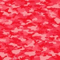 Red and pink camouflage pattern with irregular, flowing shapes. The design includes Royalty Free Stock Photo