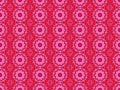 Red and pink floral designs for wallpaper and textile