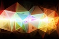 Red pink green blue brown random sizes low poly background