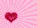 Red and pink hearts Royalty Free Stock Photo