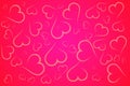 Red and pink hearts illustration background Royalty Free Stock Photo