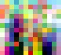 Colorful square forms, shapes, geometries, background, geometries, bright background, colorful geometries