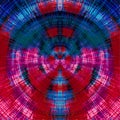 Red pink purple and blue circle plaid pattern Royalty Free Stock Photo