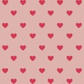 Pink Retro Heart Y2K Indie Pattern
