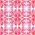 Red and pink texture symmetric ornament