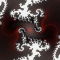 Red pink white soft fractal, abstract background Royalty Free Stock Photo