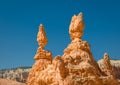 Red pinnacles (hoodoos) of Bryce Canyon, Utah, USA Royalty Free Stock Photo