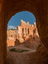 Red pinnacles (hoodoos) of Bryce Canyon, Utah, USA Royalty Free Stock Photo