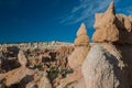 Red pinnacles (hoodoos) of Bryce Canyon, Utah, USA Royalty Free Stock Photo