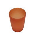 Red plactic camping cup