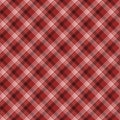 Red Plaid Seamless Fabric Pattern Royalty Free Stock Photo