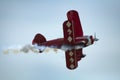 Red plane looping Royalty Free Stock Photo