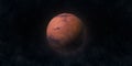 Red planet Mars. Astronomy and science concept. Elements of this image furnished by NASA Royalty Free Stock Photo