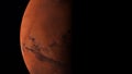 Red planet Mars. Space exploration