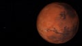 Red planet Mars. Space exploration