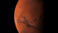 Red planet Mars. Space exploration