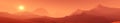 Red planet, panoramic landscape of Mars Royalty Free Stock Photo