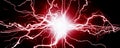 Red Plasma Pure Energy and Force Electical Power Royalty Free Stock Photo