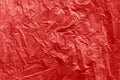 Red plastic bag texture abstract background Royalty Free Stock Photo