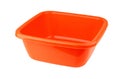 Red plastic basin Royalty Free Stock Photo
