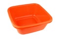 Red plastic basin Royalty Free Stock Photo