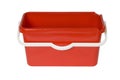 Red plastic bucket Royalty Free Stock Photo