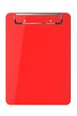 Red plastic clipboard