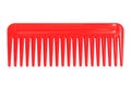 Red plastic comb Royalty Free Stock Photo