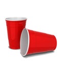 Red plastic cup Royalty Free Stock Photo