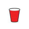 Red plastic cup sticker