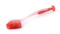 Red plastic dish brush