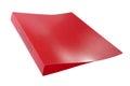 Red plastic folder