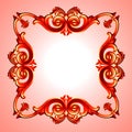 Red plastic framework Royalty Free Stock Photo