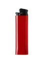 Red plastic gas lighter Royalty Free Stock Photo