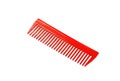 Red plastic hairbrush Royalty Free Stock Photo