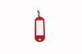 red plastic key ring or key chain Royalty Free Stock Photo