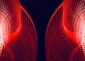 Red plastic nets pattern background photo