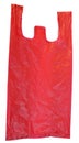 Red Plastic Shopping Bag