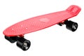 Red plastic skateboard Royalty Free Stock Photo