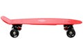 Red plastic skateboard Royalty Free Stock Photo