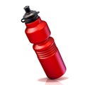 Red plastic sport bottles bottle