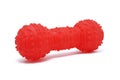 Red Plastic Squeaky Dog Chew Toy Royalty Free Stock Photo