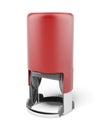 Red plastic stamp Royalty Free Stock Photo