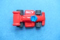 Red plastic toy racing car Royalty Free Stock Photo