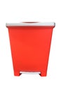 plastic trash container isolated on white background Royalty Free Stock Photo